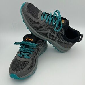 ASICS Women's Gray and Teal Running Shoes